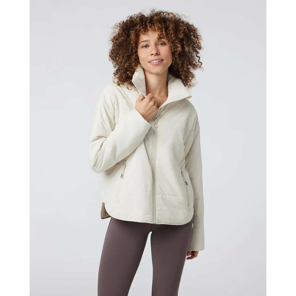 Vuori Canyon Insulated Puffer Jacket Womens Size M Bone VW532 NWT
